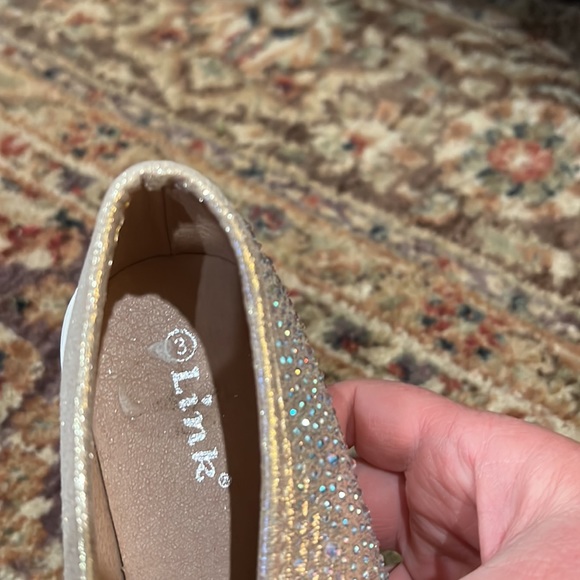 New Rhinestone Gold Sneakers - Picture 5 of 6